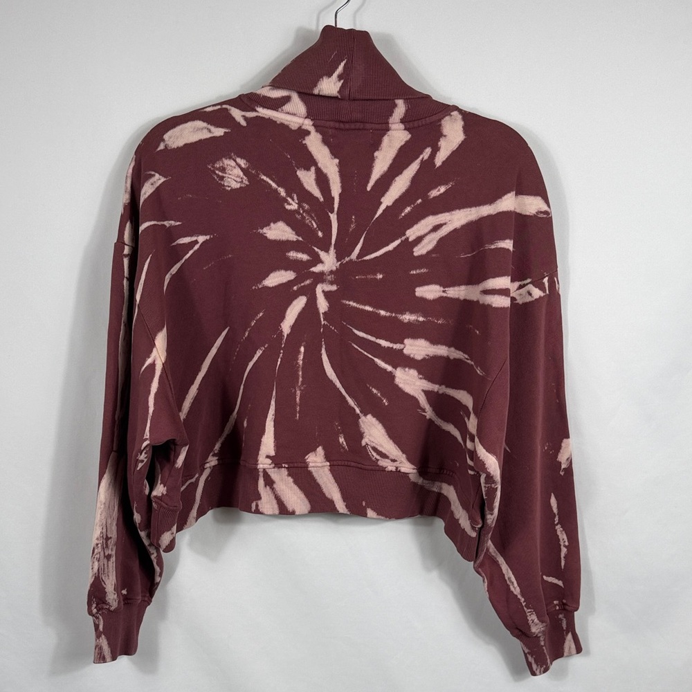 REVOLVE x 525 Wildberry Multi Tie-Dye Turtleneck Cropped Sweater. Size L. NWT - Picture 7 of 8